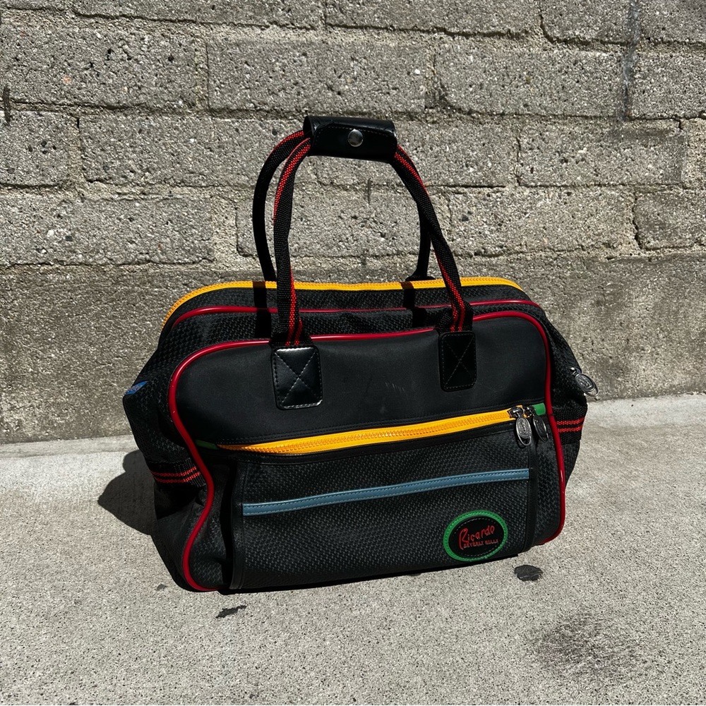 Ricardo Beverly Hills Carry On Overnight Zippered Duffle Bag Black / Multi Color